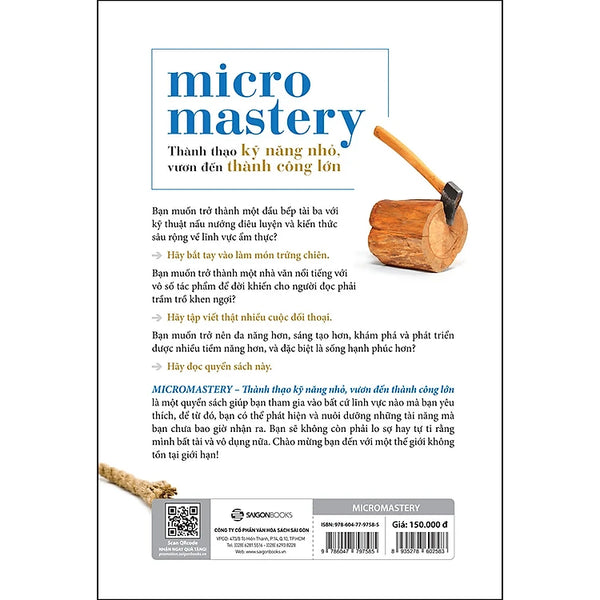 Micromastery - Thành Thạo Kỹ Năng Nhỏ, Vươn Đến Thành Công Lớn