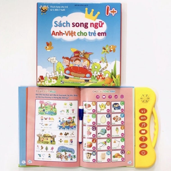 Sách điện tử song ngữ Anh - Việt cho bé 1-7 tuổi