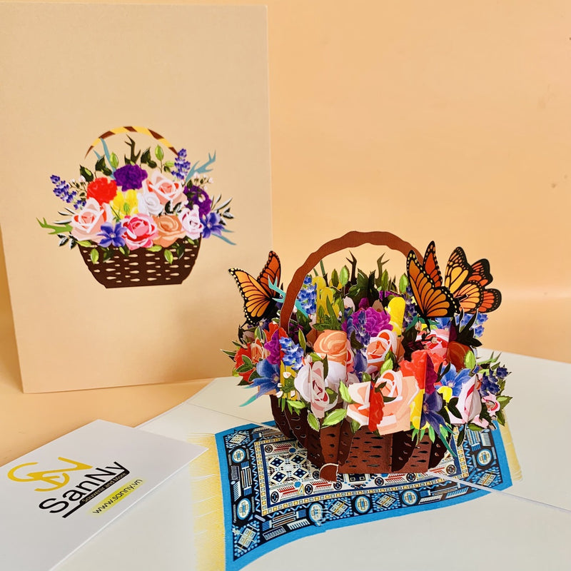 Thiệp nổi 3D Popup Handmade các loại hoa