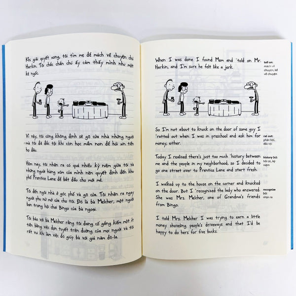 [Song Ngữ Anh - Việt ] Diary Of A Wimpy Kid - Nhật Ký Chú Bé Nhút Nhát (18 tập)