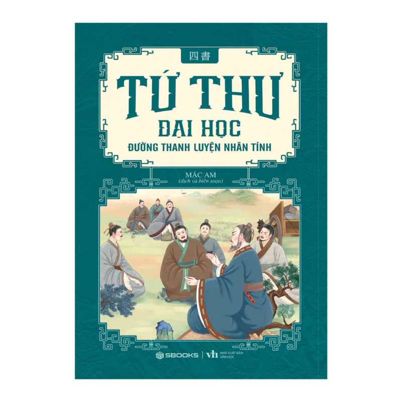 Sách - Combo 4 Cuốn Tứ Thư: Đại Học + Luận Ngữ + Trung Dung + Mạnh Tử