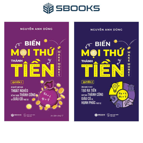 Combo 2 cuốn Biến Mọi Thứ Thành Tiền - Make Money - Nguyễn Anh Dũng