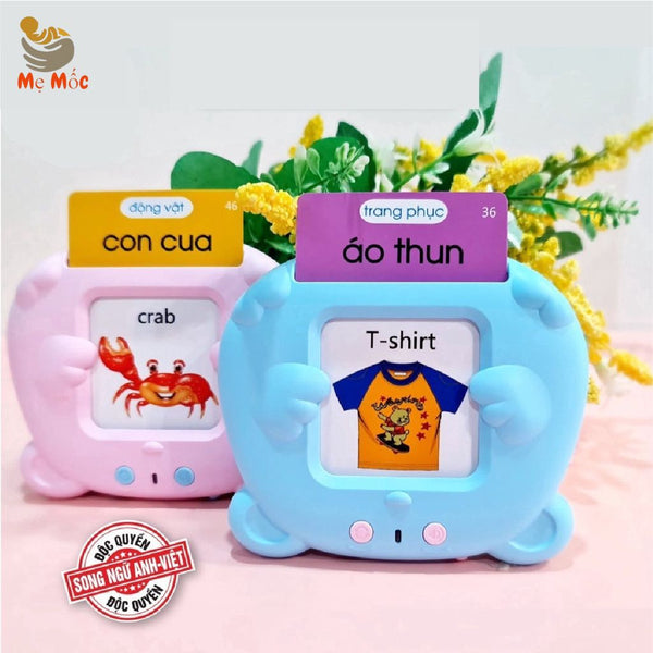 Máy Đọc Thẻ Song Ngữ Anh Việt Kèm Thẻ Flashcard Thông Minh