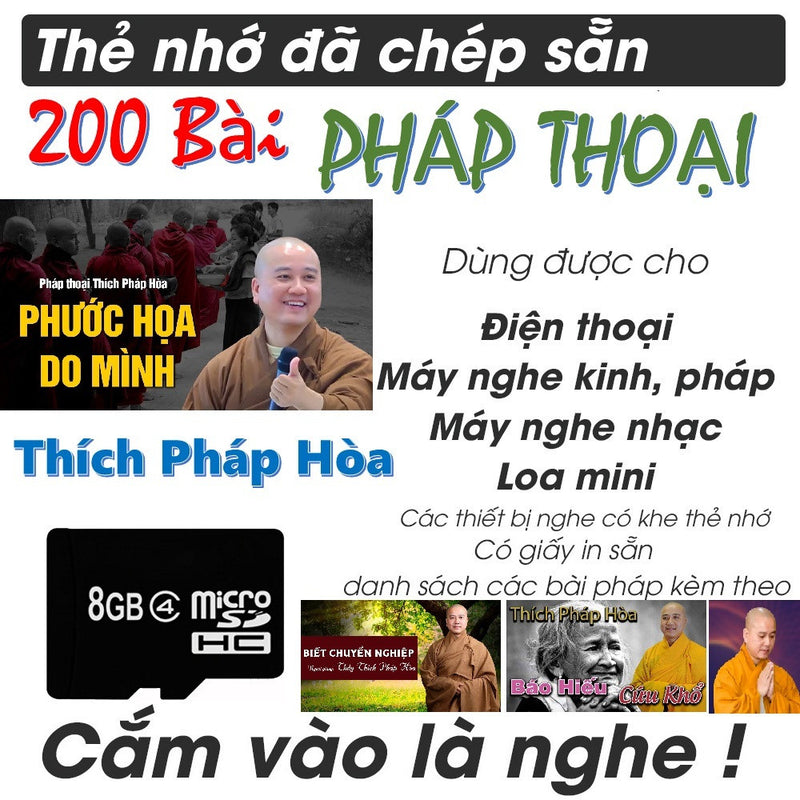 Đài nghe pháp thầy Thích Pháp Hoà thuyết giảng (ko có pin)