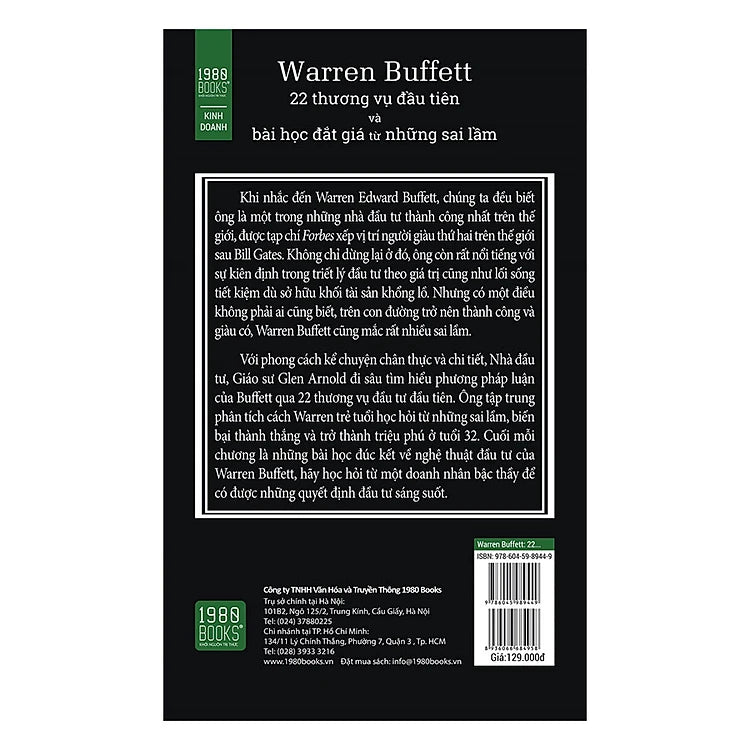 Warren Buffett: 22 Thương Vụ Đầu Tiên Và Bài Học Đắt Giá Từ Những Sai Lầm