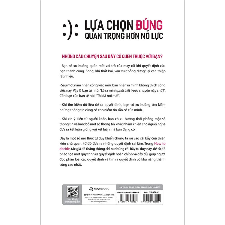 Lựa Chọn Đúng Quan Trọng Hơn Nỗ Lực