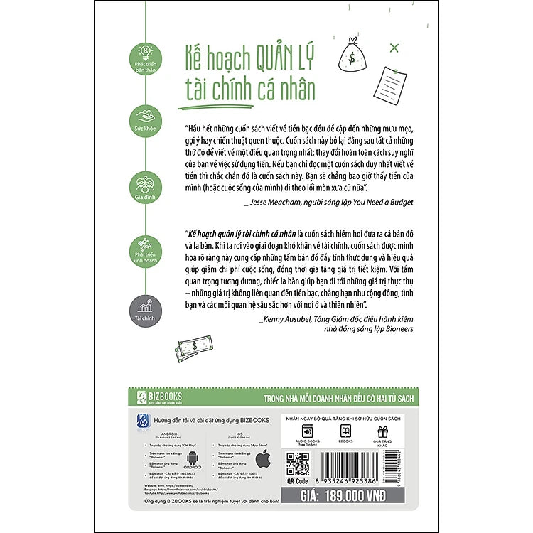 Kế Hoạch Quản Lý Tài Chính Cá Nhân - Phương Pháp 9 Bước Để Đạt Được Tự Do Tài Chính (Bìa Cứng)